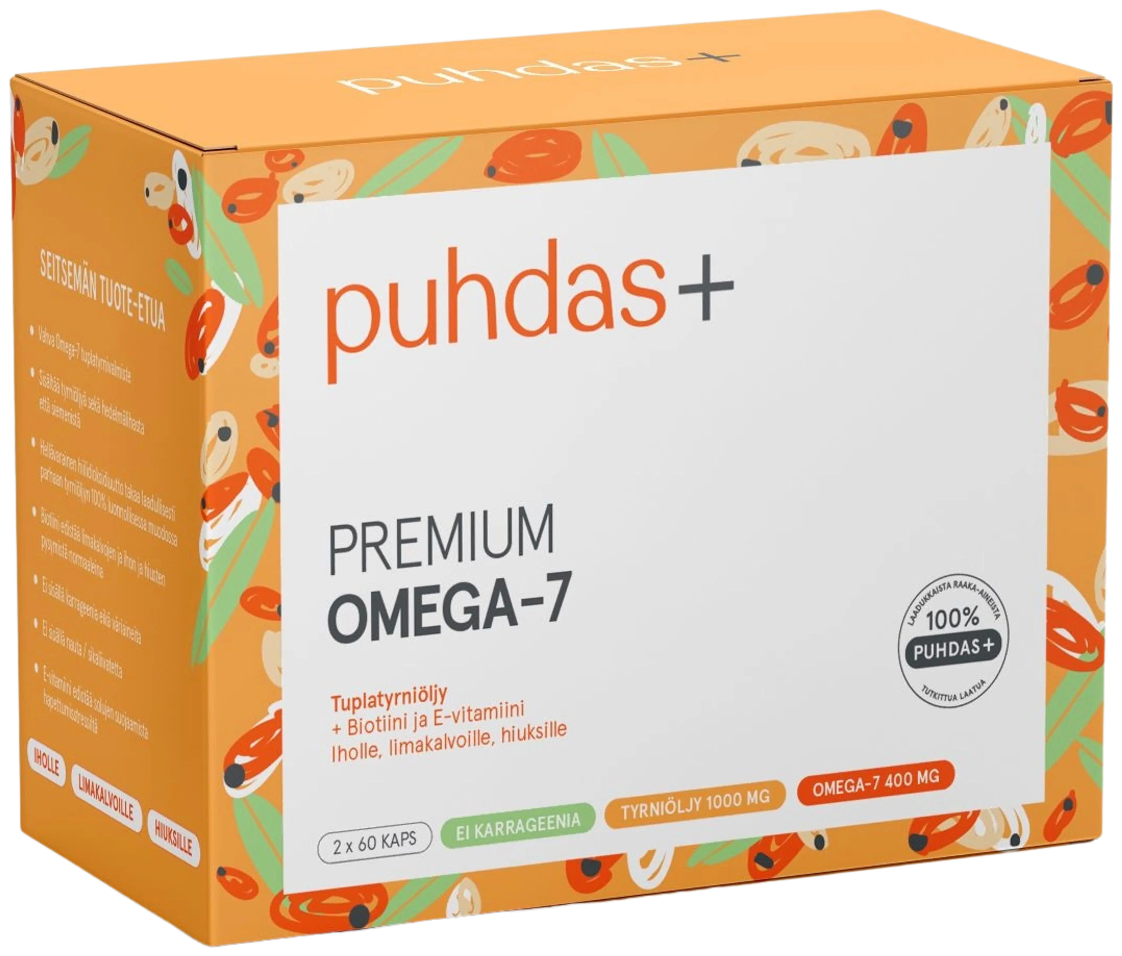 Puhdas+ Premium Omega-7 200mg 120kaps