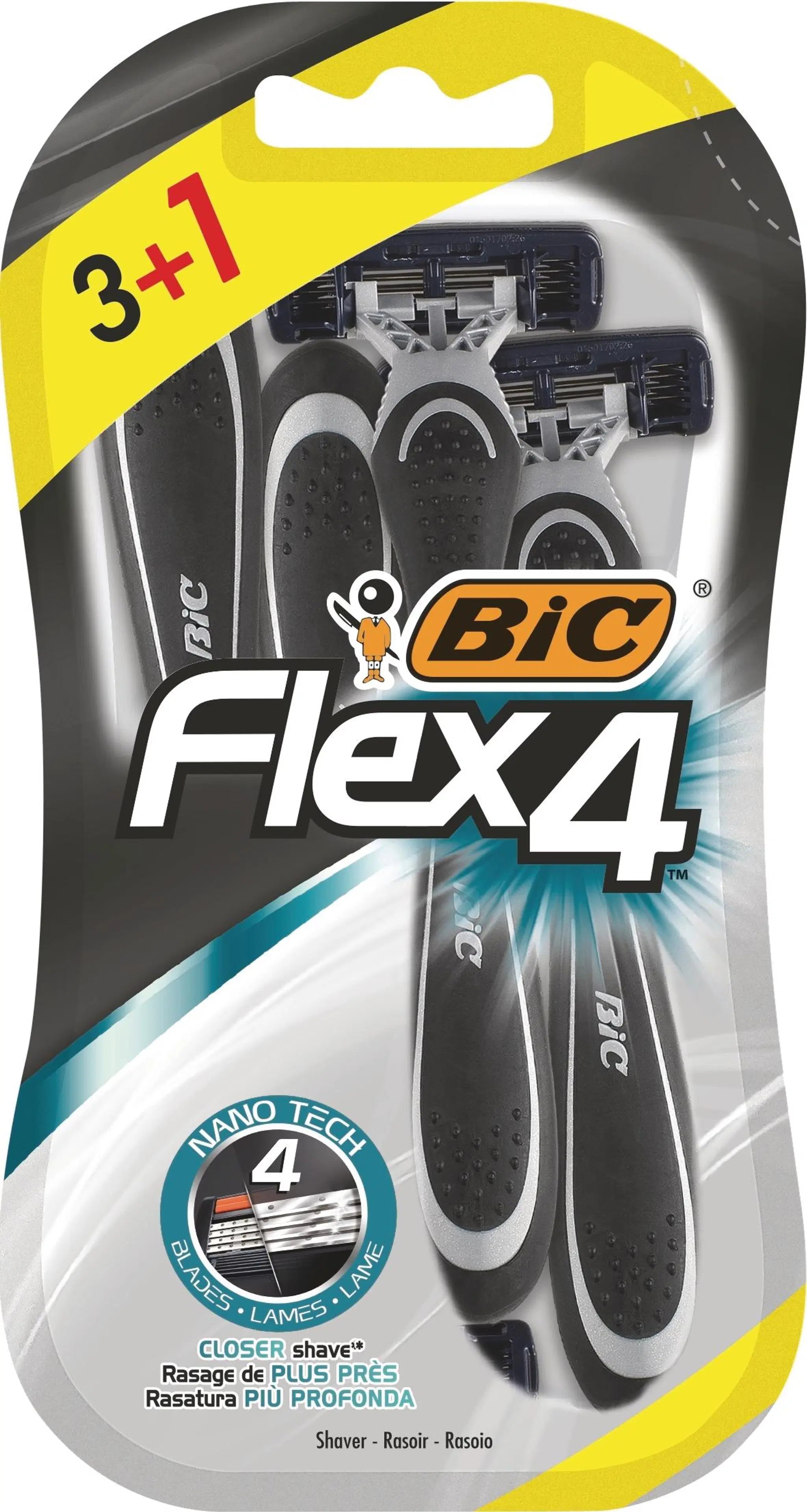 BIC varsiterä Flex 4 3+1-pack