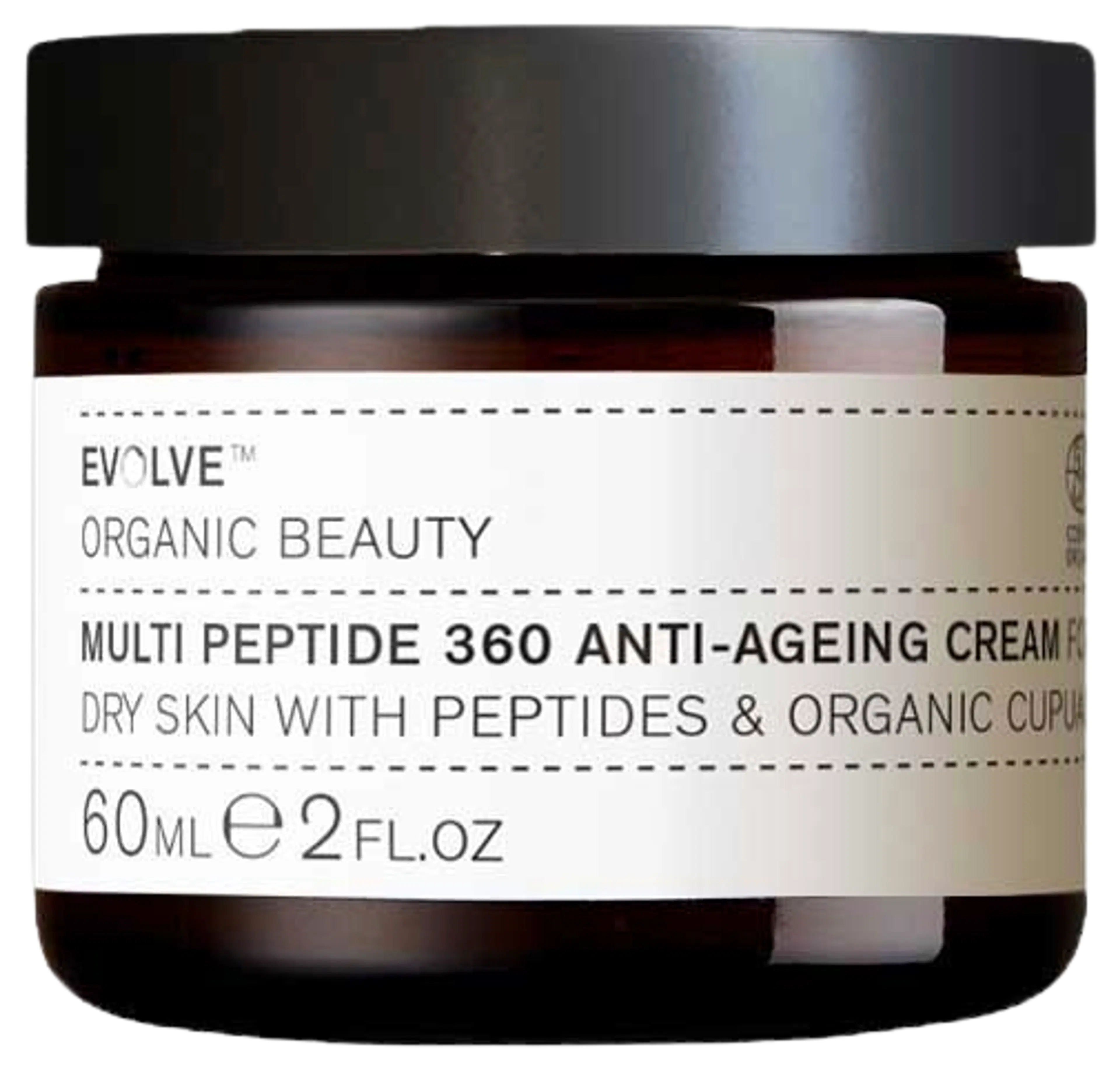 Evolve Organic Beauty Multi Peptide 360 Anti-ageing kasvovoide 60 ml