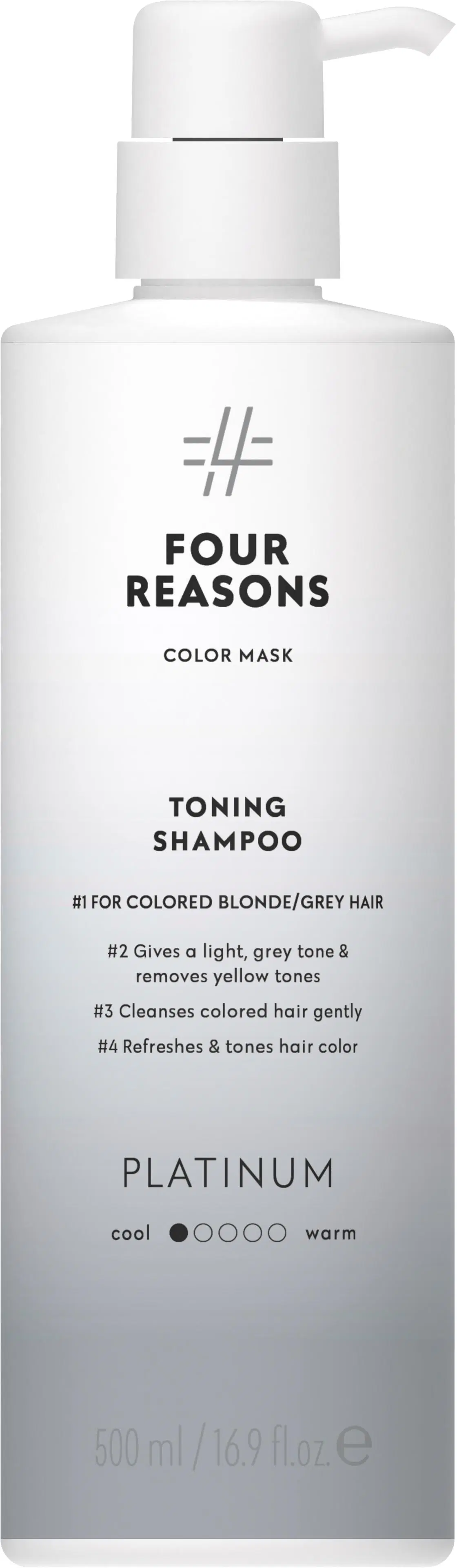 Four Reasons Color Mask Toning Shampoo Platinum 500 ml
