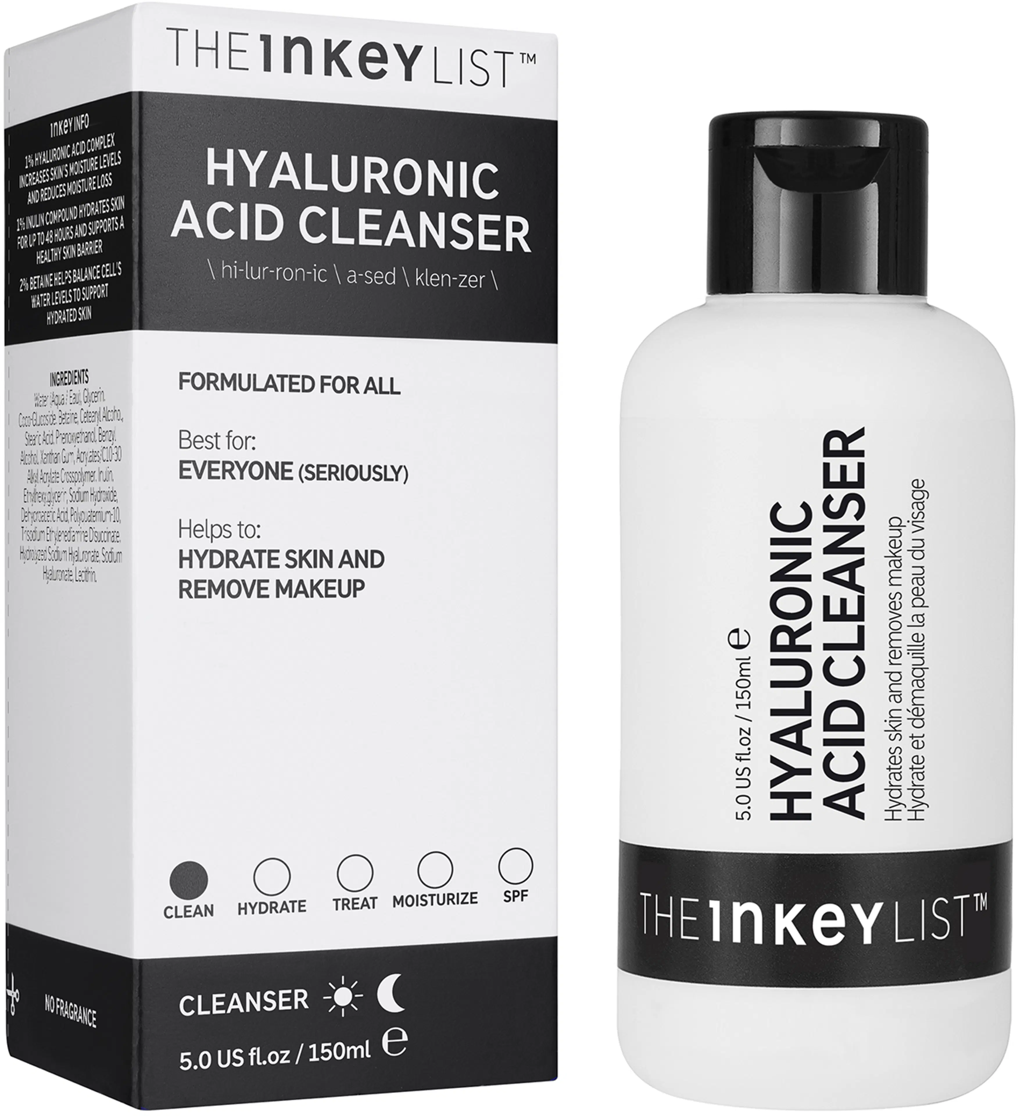 The Inkey List Hyaluronic Acid Cleanser puhdistusaine 150 ml