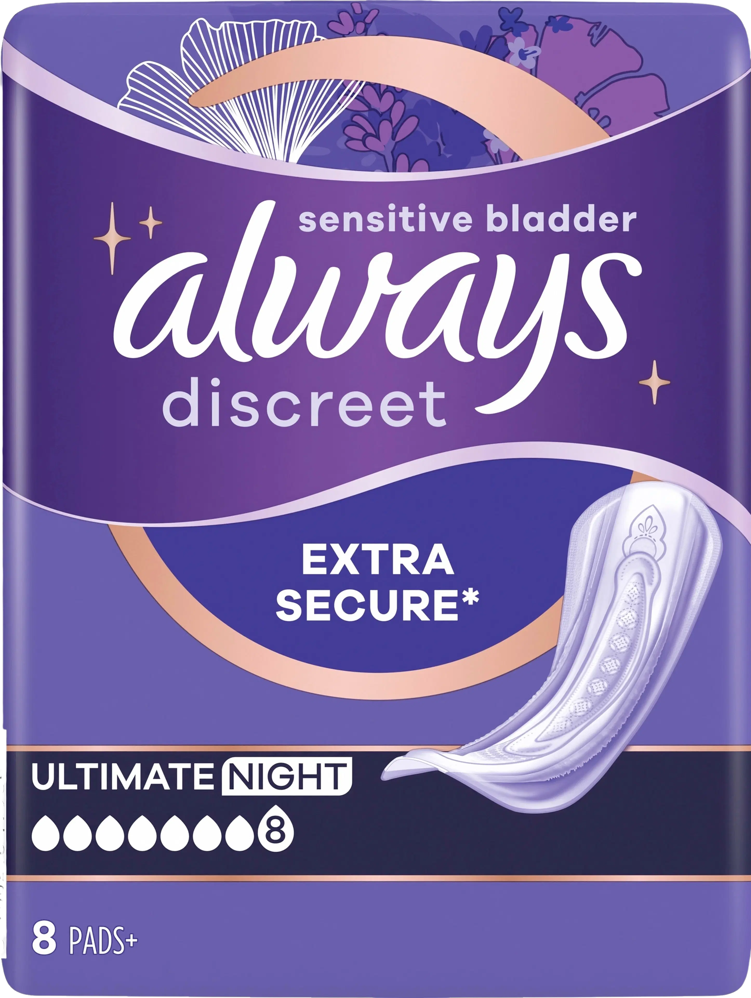 Always Discreet Ultimate Night 8kpl inkontinenssiside