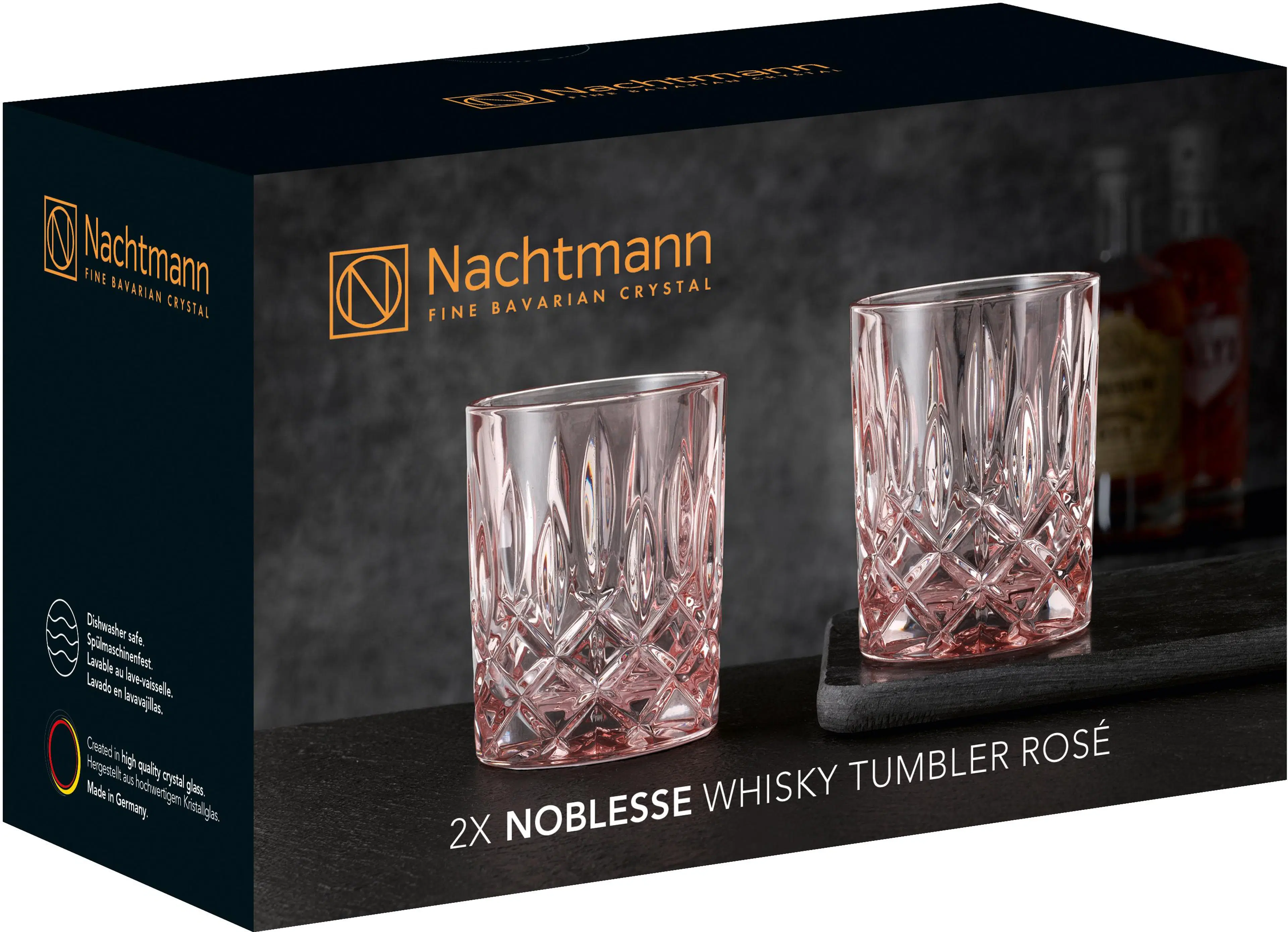 Nachtmann Noblesse tumbler juomalasi rosé 2 kpl