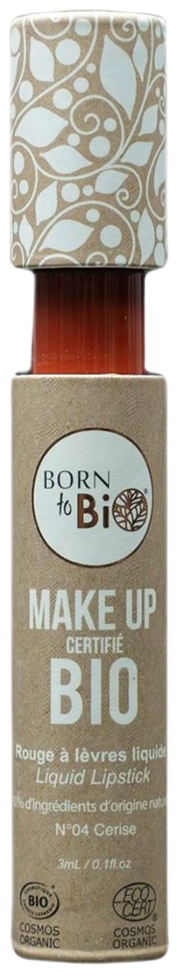 Born to Bio Organic Liquid Lipstick nestemäinen huulipuna 3ml