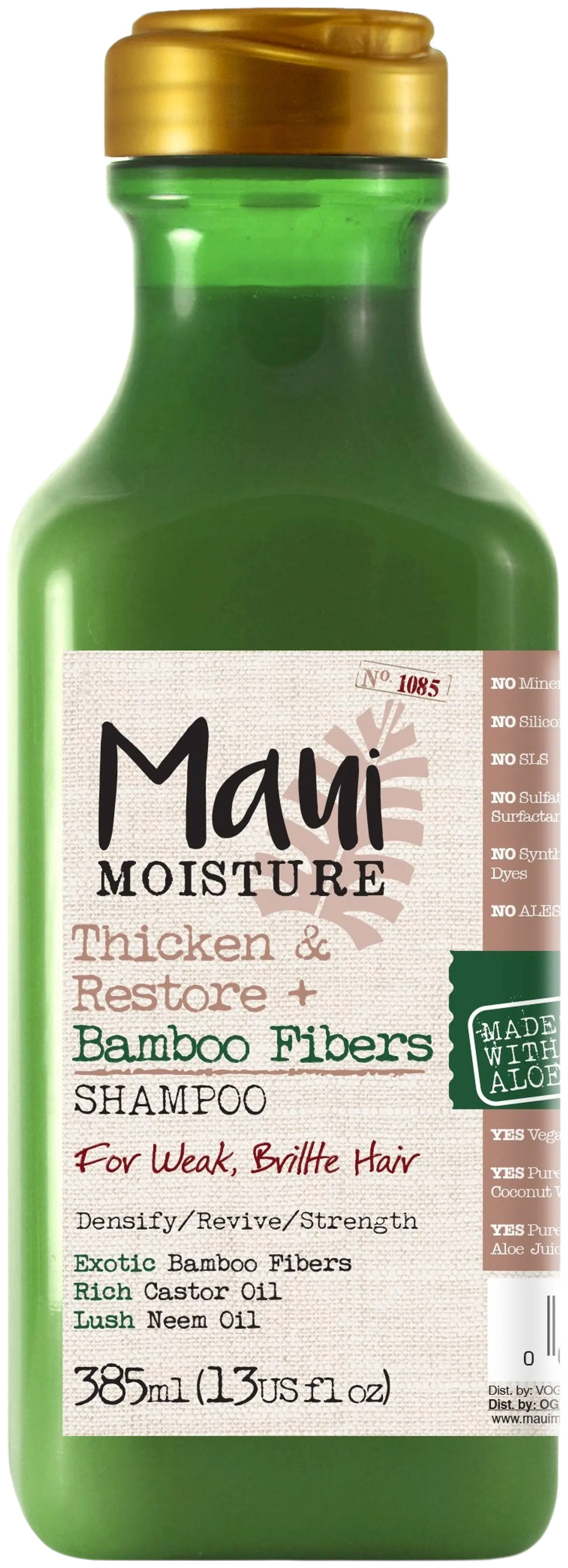 Maui Moisture Bamboo Fibers Shampoo 385ml