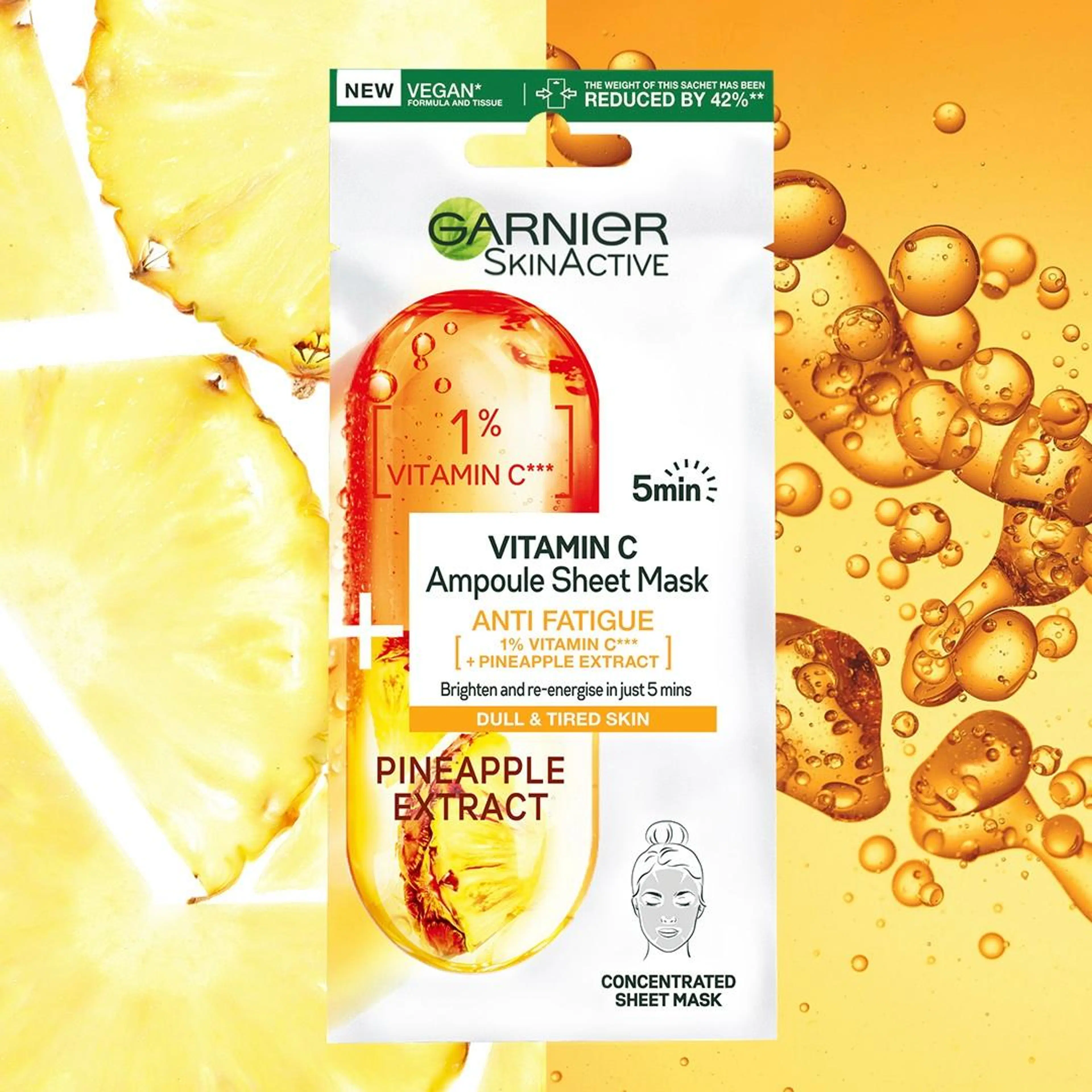 Garnier Skin Active Cg-vitamiini ampullikangasnaamio 15g