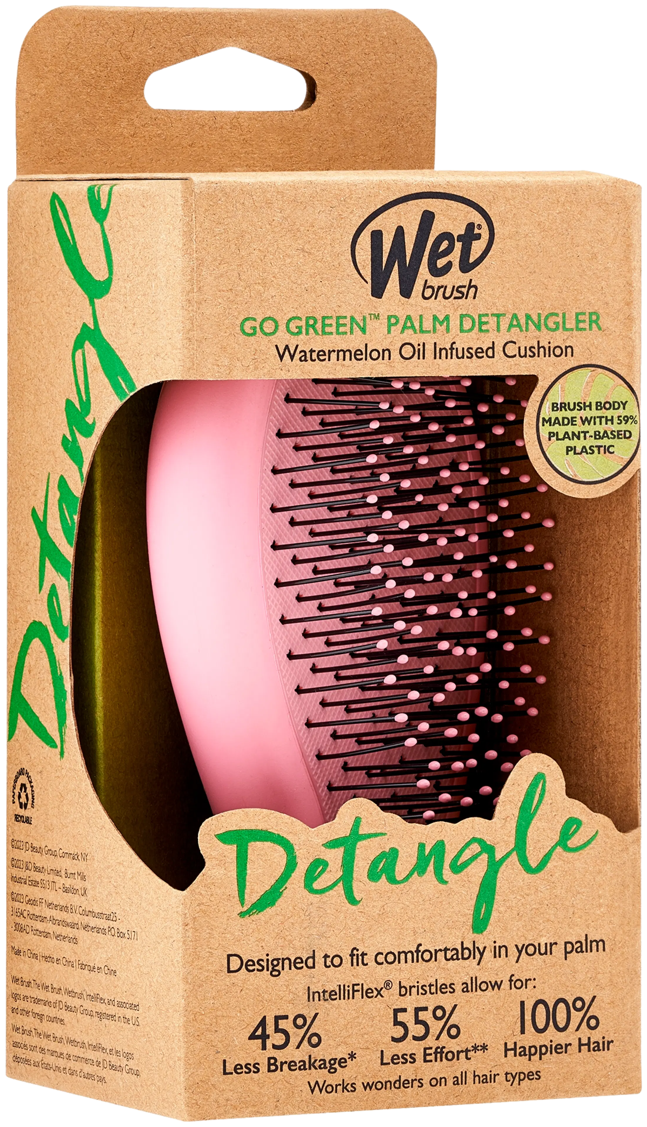 Wetbrush go green biohajoava varreton selvitysharja vesimeloniöljy