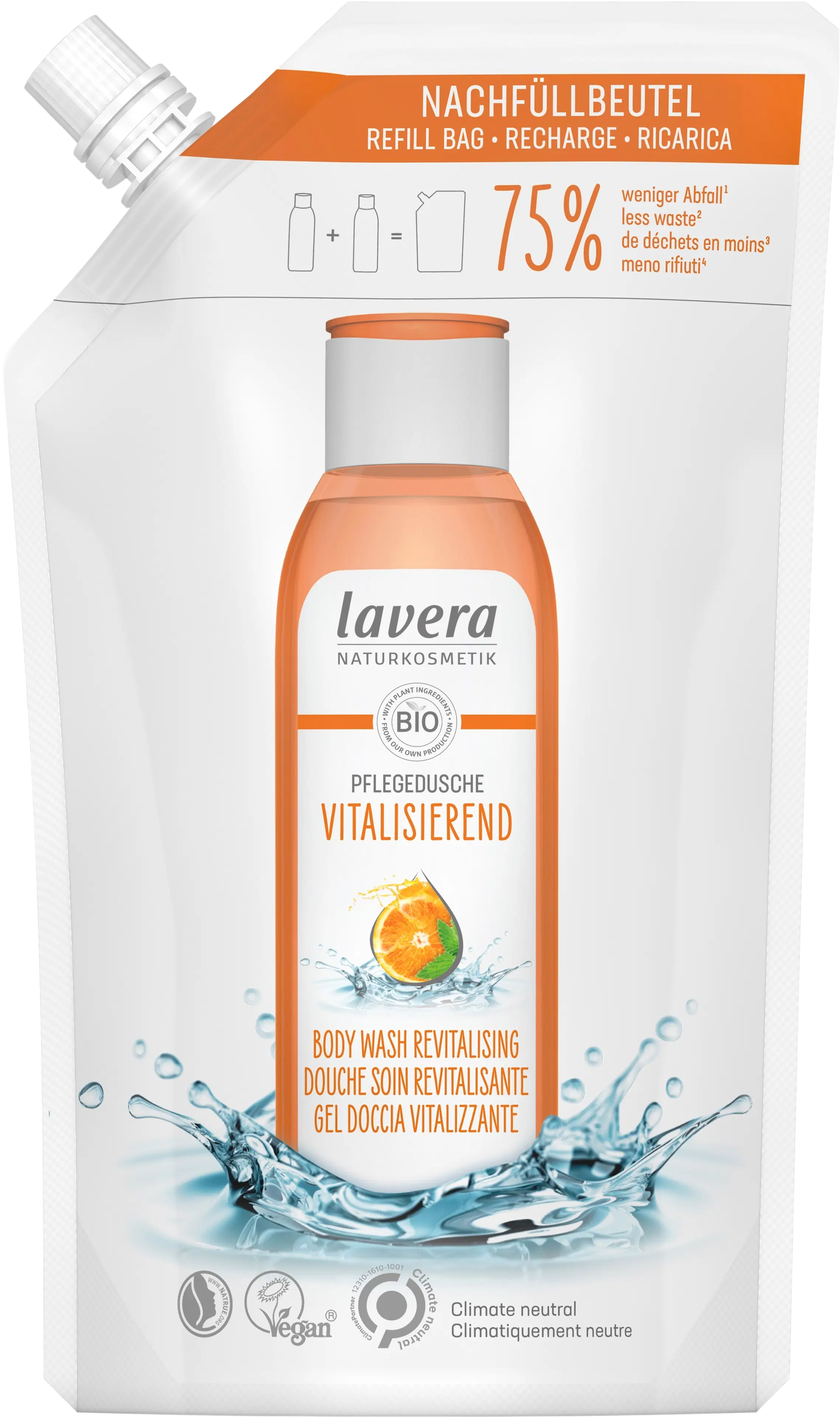 lavera Refill Body Wash Revitalising 500ml