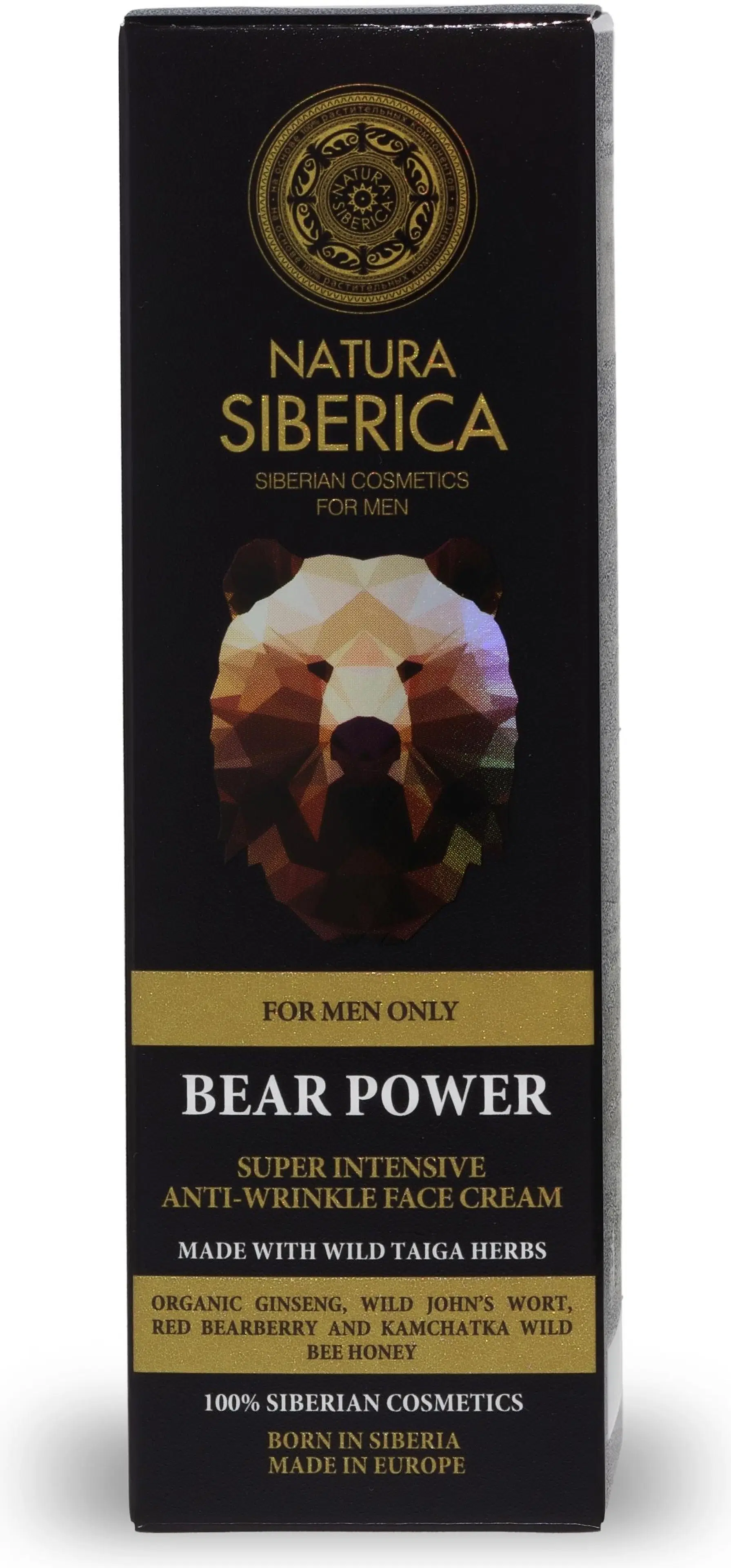 Natura Siberica MEN Bear Power -  kosteusvoide ikääntymisen merkkeihin 50 ml
