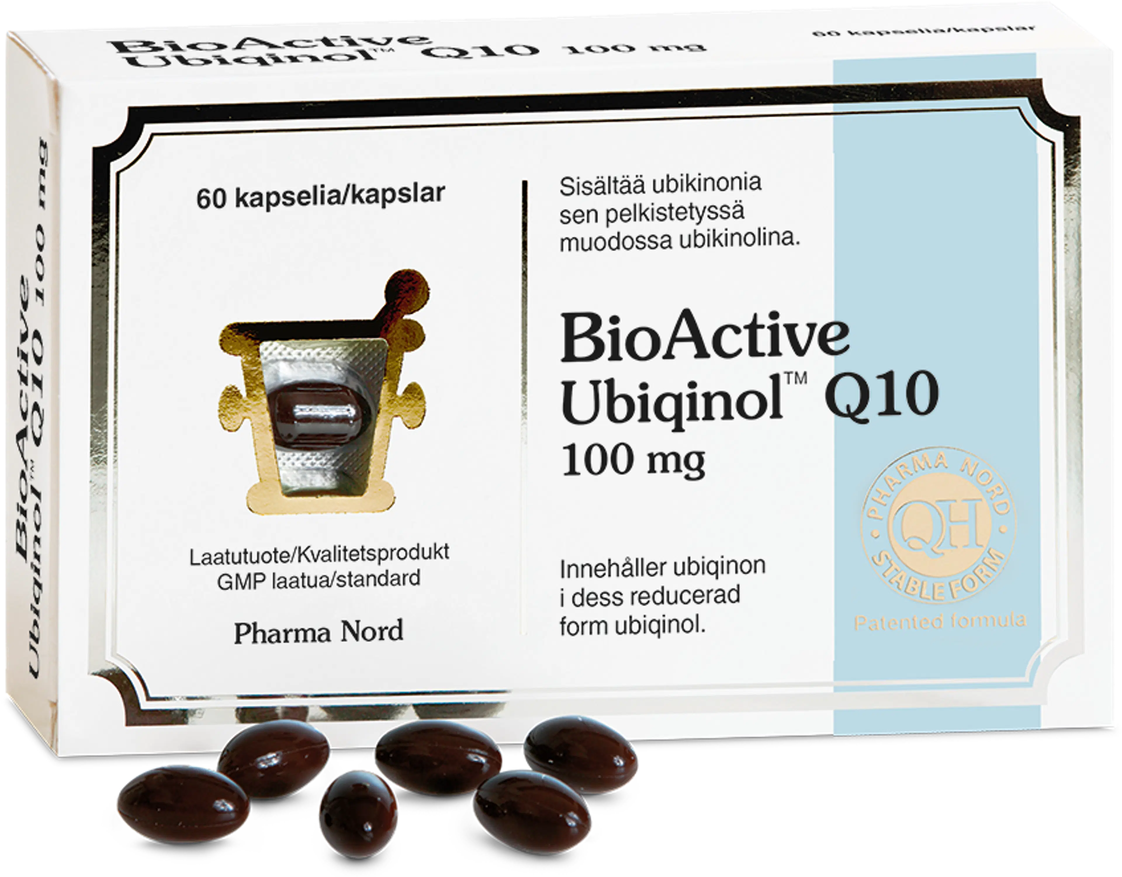 BioActive Ubiqinol™ Q10 100 mg ravintolisä 60 kaps.