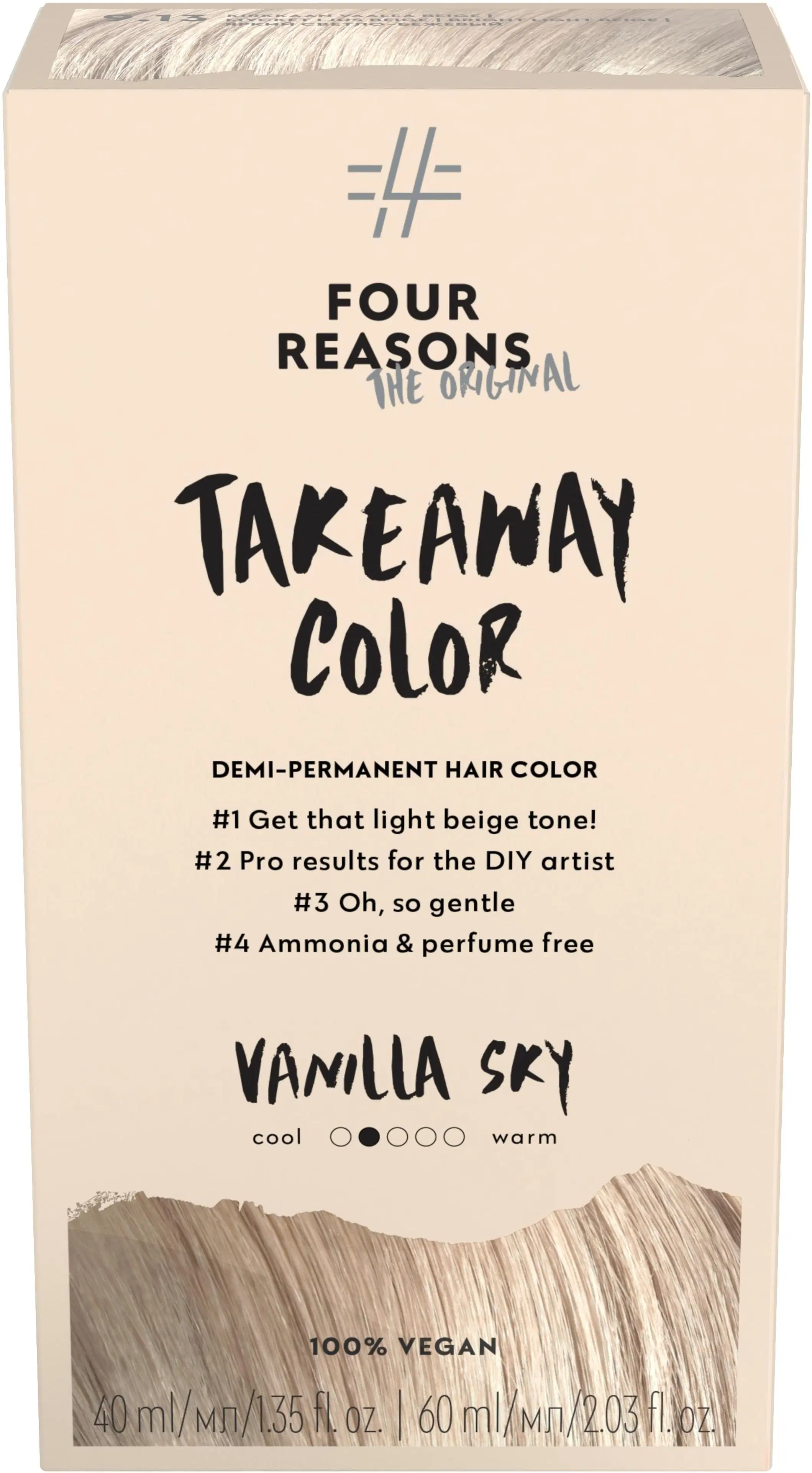 Four Reasons Original Takeaway Color 9.13 Vanilla Sky kestosävyte
