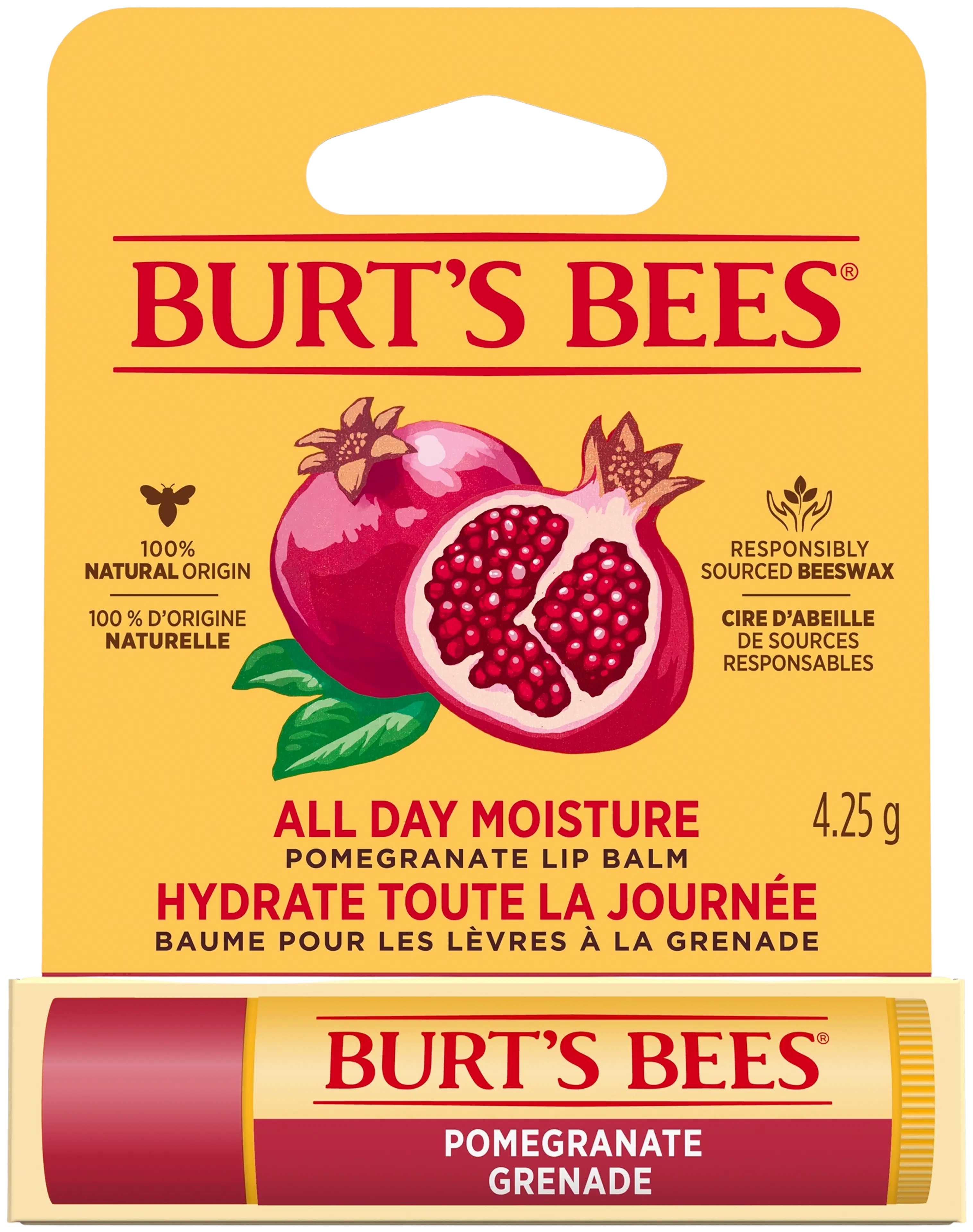Burt's Bees Lipbalm Pomegranate huulirasva granaattiomena 4,25 g