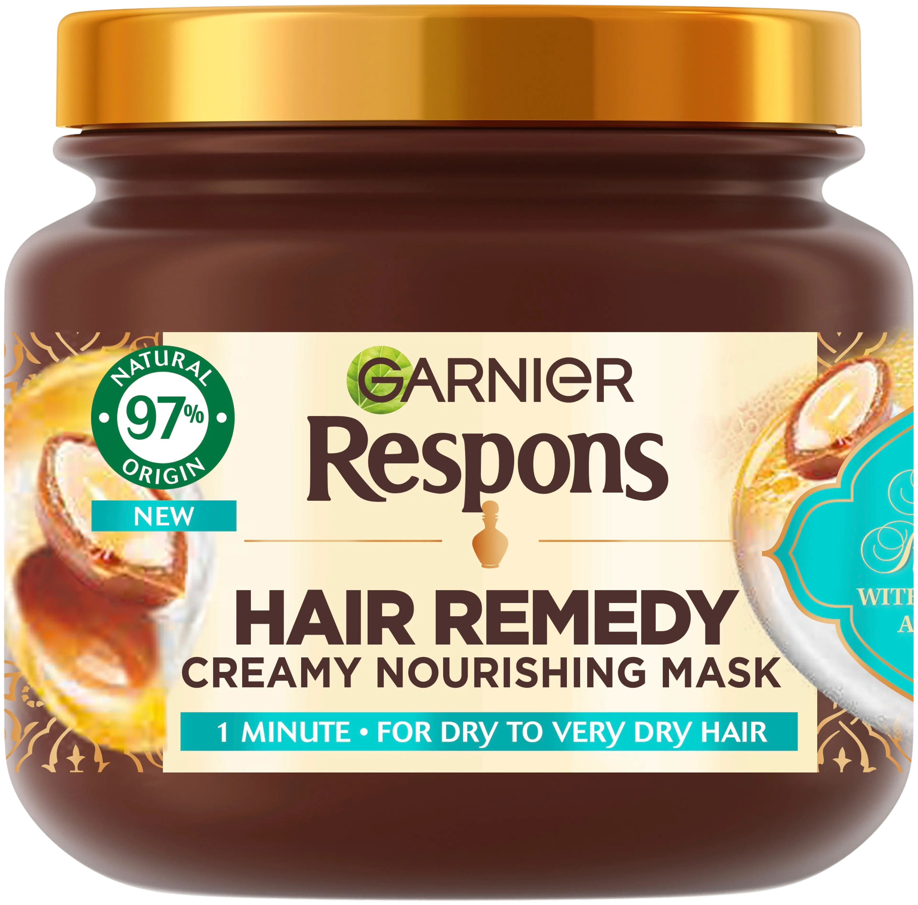 Garnier Respons Argan Richness hiusnaamio kuiville hiuksille 340 ml