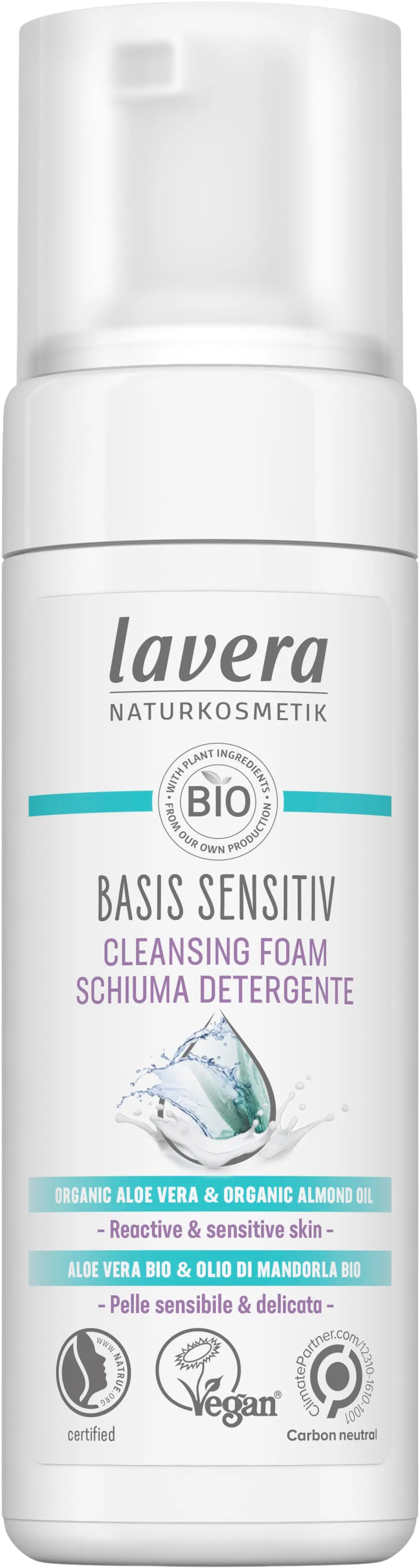 lavera Basis Sensitiv Cleansing Foam 150ml