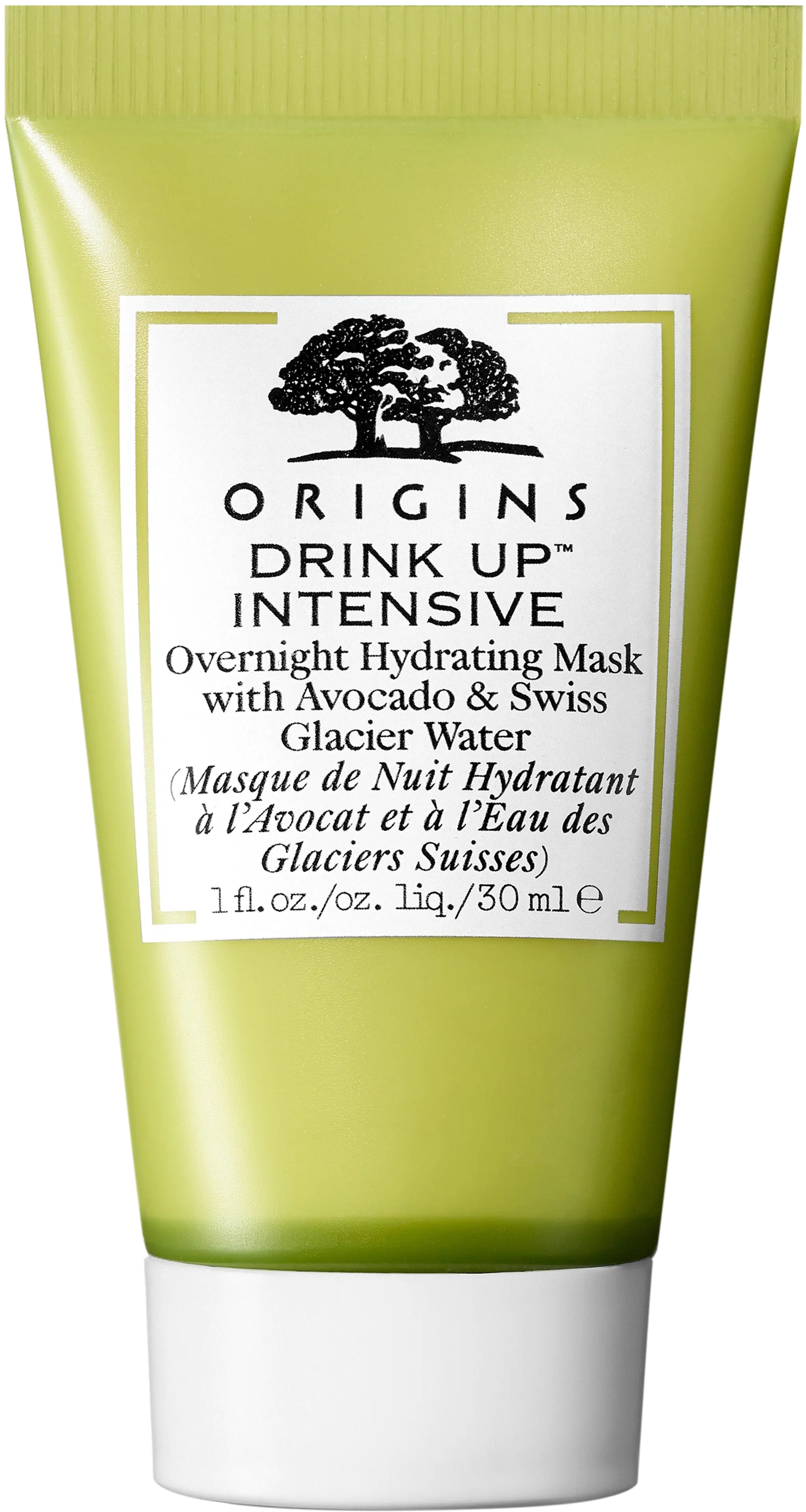 Origins Drink-Up Intensive Overnight Hydrating Mask with Avocado&Swiss Glacier Water kasvonaamio 30ml
