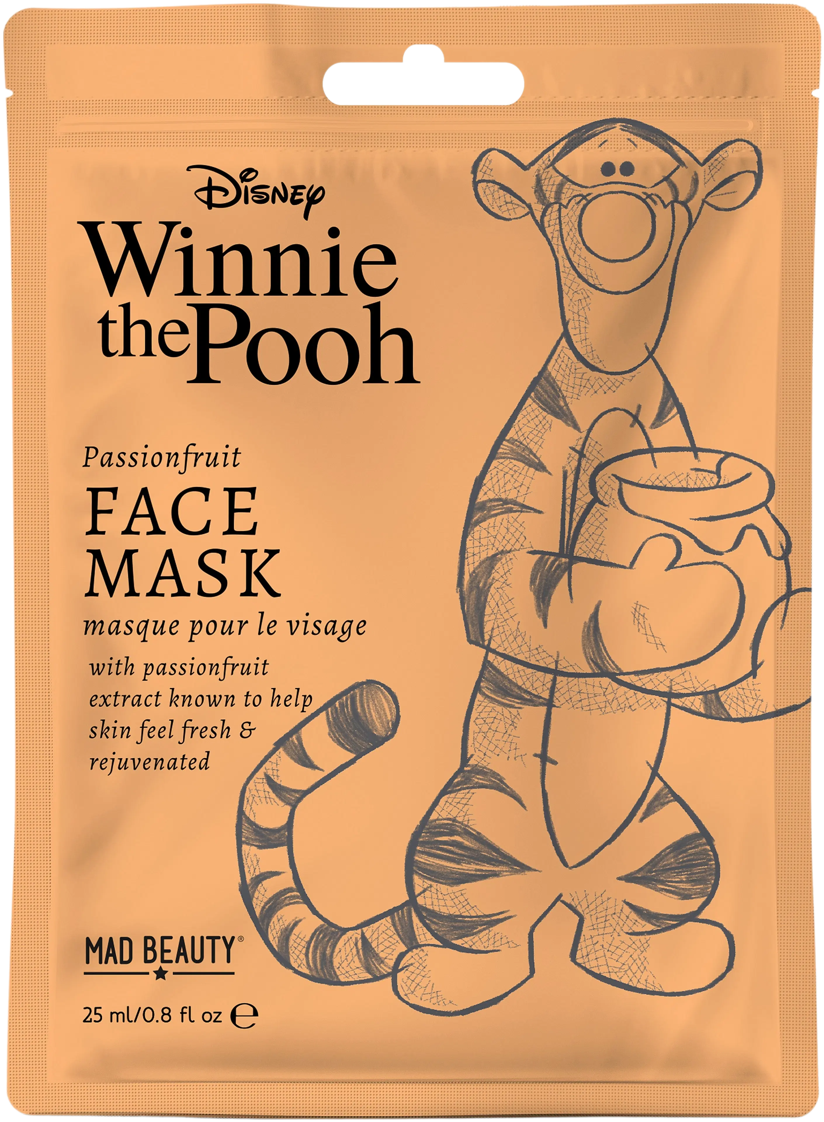 Mad Beauty Winnie The Pooh Tigger Sheet Face Mask -kangasnaamio