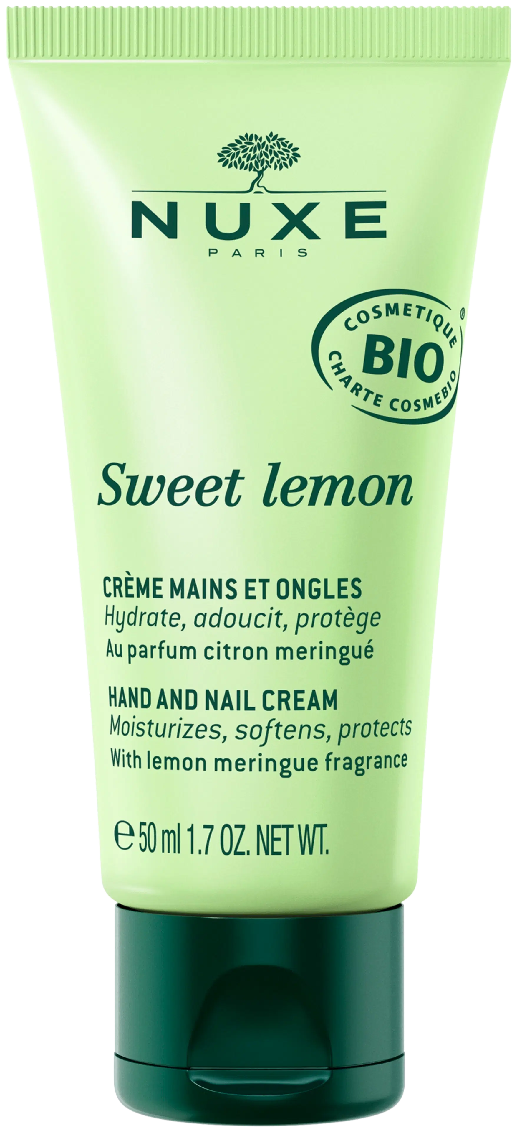 Nuxe Sweet lemon BIO Hand and Nail Cream käsivoide 50 ml