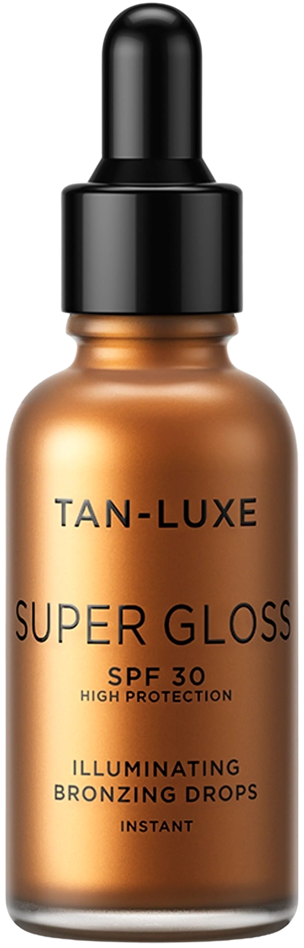 Tan-Luxe Super Gloss Illuminating Bronzing Drops SPF30 heleyttävät tipat kasvoille ja vartalolle 30ml