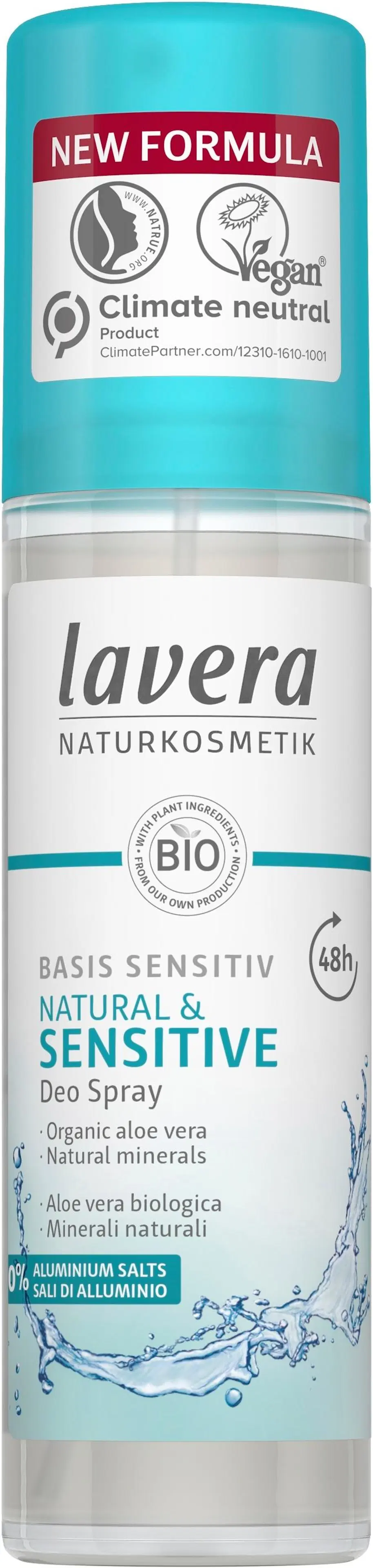 lavera DEODORANT SPRAY basis sensitiv NATURAL & SENSITIVE 75ml