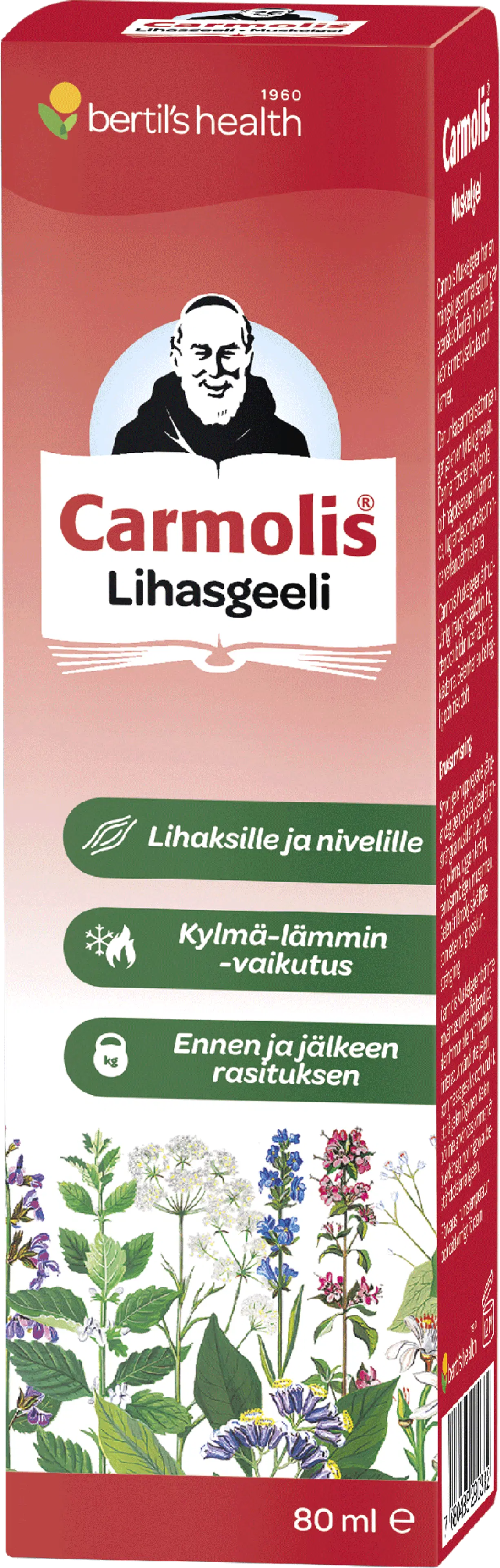 bertil´s health Carmolis lihasgeeli 80 ml