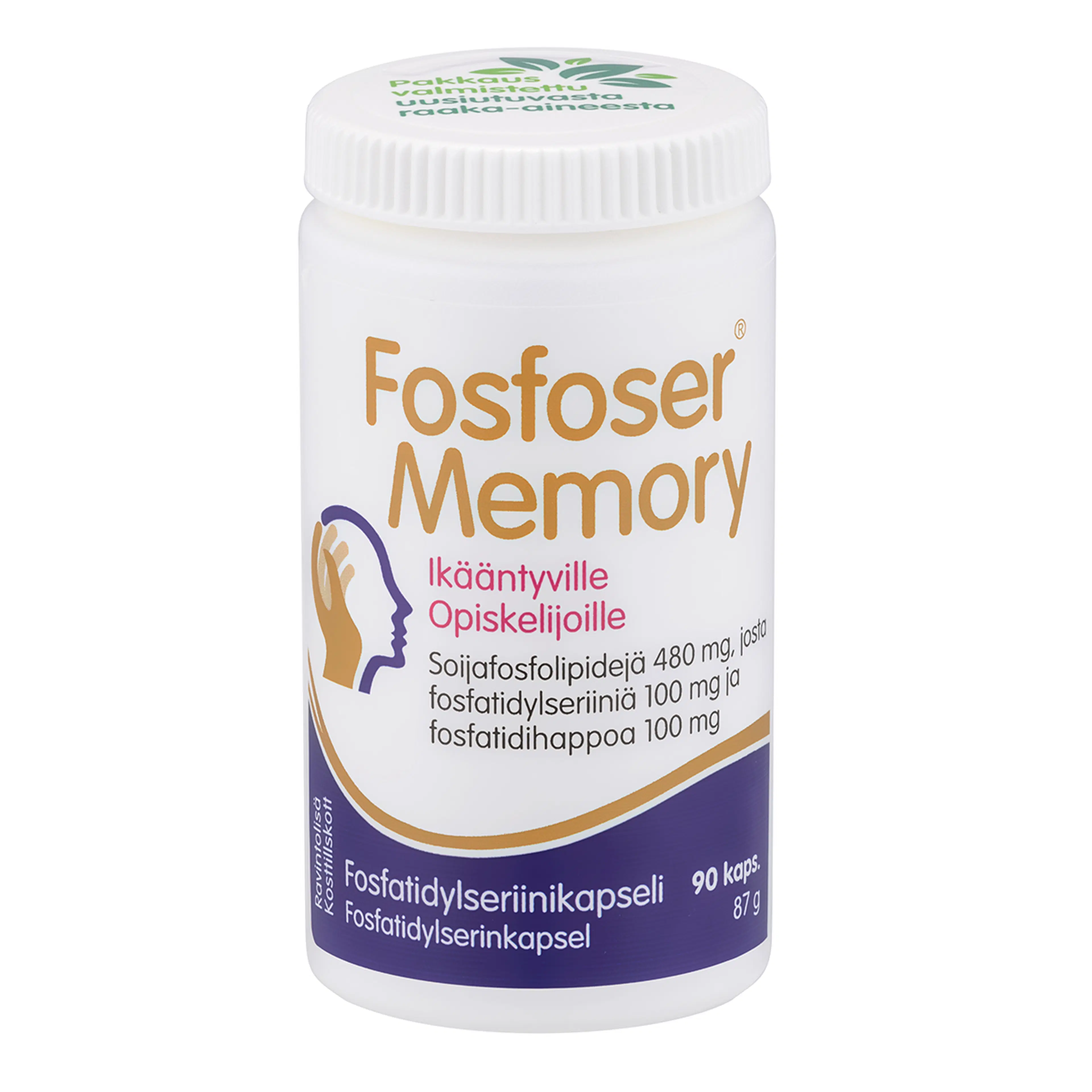 Fosfoser Memory fosfatidylseriinikapseli soijasta 90 kaps
