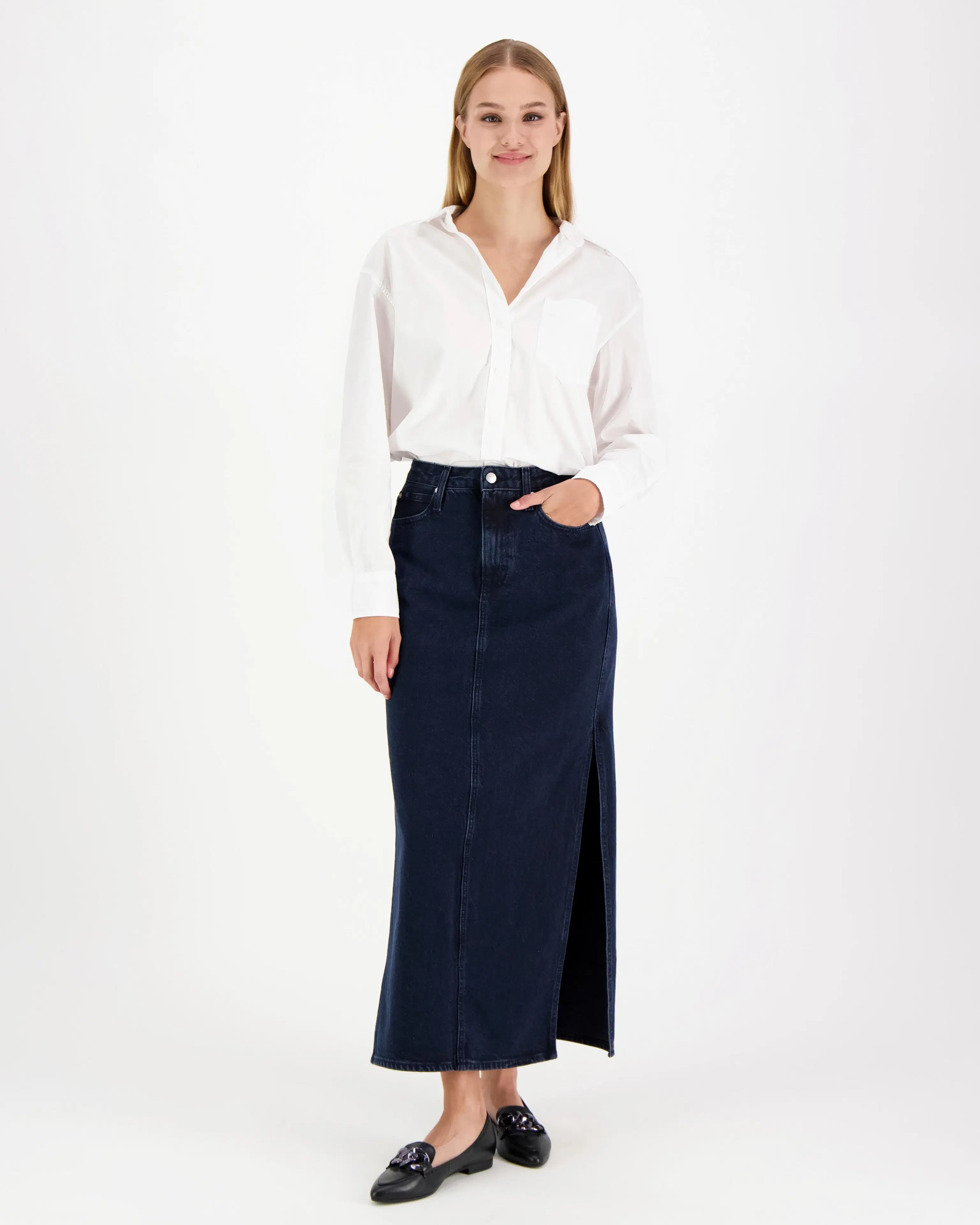 Calvin Klein Jeans Maxi Skirt farkkuhame