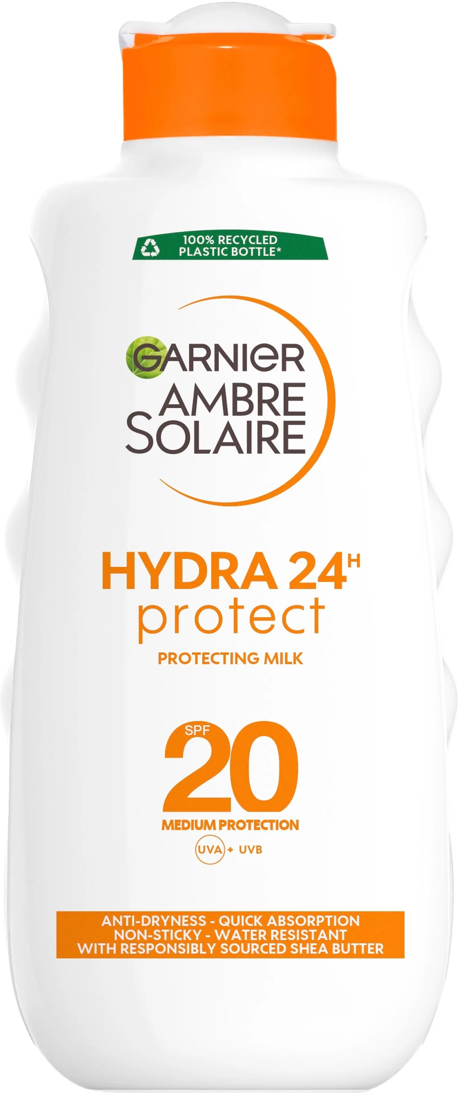 Garnier Ambre Solaire Hydra 24H Protect aurinkosuojaemulsio SK20 200 ml