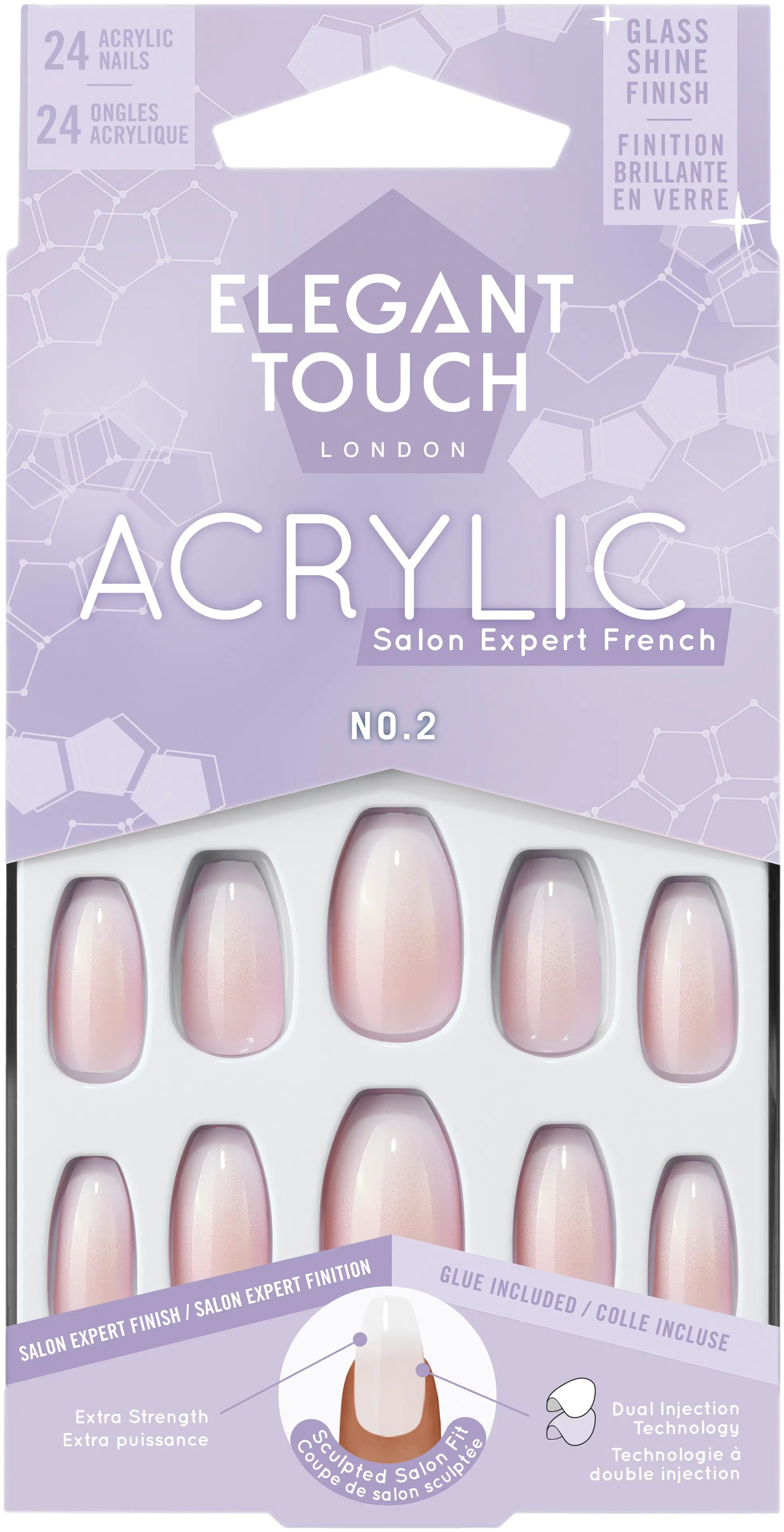 Elegant Touch Acrylic nails French Acrylic tekokynnet