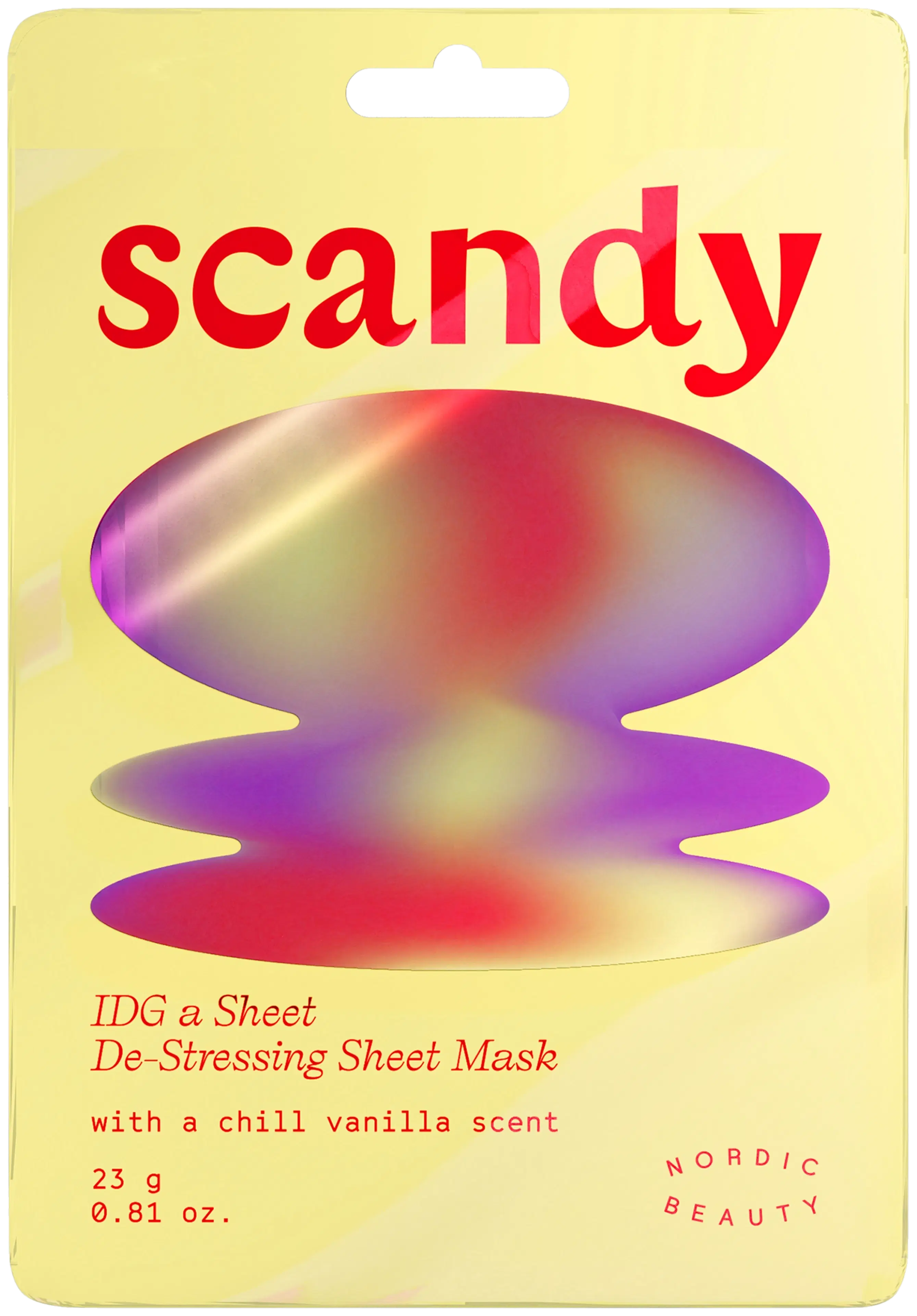 Scandy IDG a Sheet De-Stressing Sheet Mask kasvonaamio 1 kpl