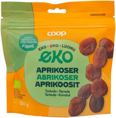 Coop kuivatatud aprikoosid, öko 150g