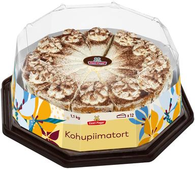 Kohupiimatort 12 lõiku, 1,1 kg