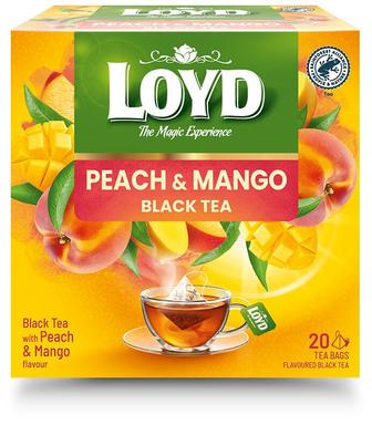 Loyd must tee virsiku ja mangoga 20x2g, püramiid