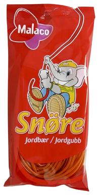 Malaco maasikamaitseline nöör 94 g