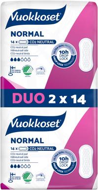 Vuokkoset Normal Duo 2*14tk hüg.side