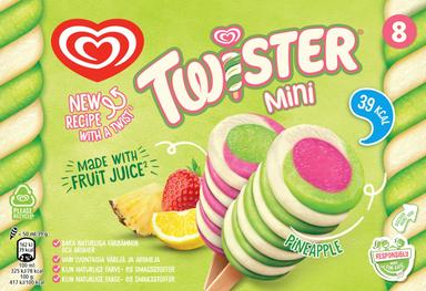 Twister Mini Jäätis laktoosivaba  400ml 8kpl