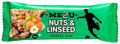 ME2U teraviljabatoon Pähklid ja linaseemned 45 g