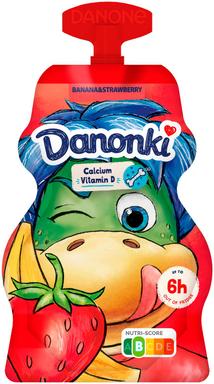 Danonki tuubijogurt 70g maasika-banaani
