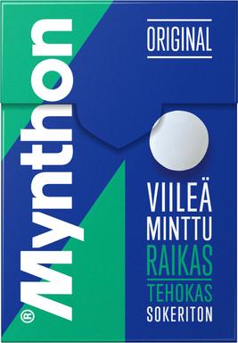 Mynthon suhkruvabad piparmündi kurgupastillid 85 g