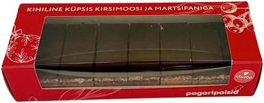 Pagaripoisid Kihiline Küpsis Kirsimoosi- Ja Martsipaniga 180 g