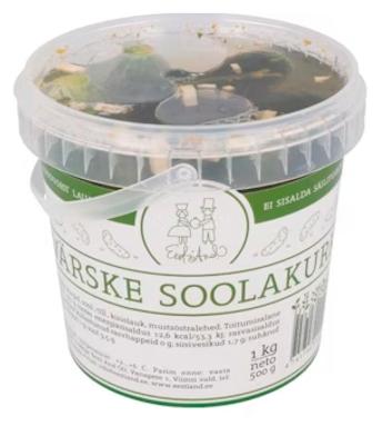 Värske soolakurk ämbris 1000/500 G