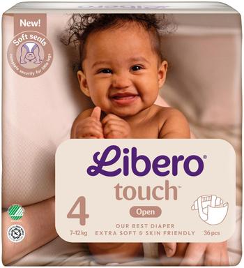 Libero Touch teipmähkmed S4 36tk 7-12 kg