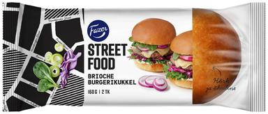 FAZER STREET FOOD BRIOCHE BURGERIKUKKEL 160 G