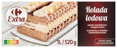 Carrefour Extra vanilli-cappuccino maitseline jäätisetort, 1 L