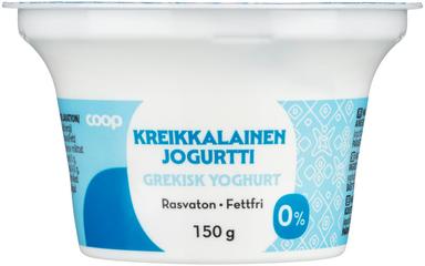 Coop Kreeka jogurt 0%, 150g