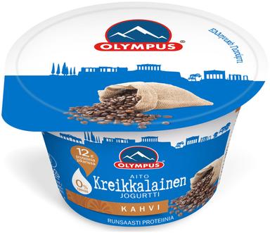 Olympuse Kreeka jogurt kohviga, rasvatu, 150 g