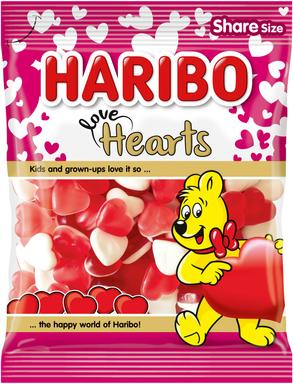 Haribo Love Hearts kummikommid 160g