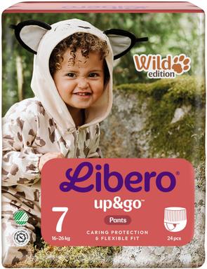 Libero Up&Go püksmähkmed S7 24tk 16-26 kg