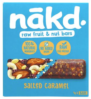 Nakd toorbatoon soolakaramelli multipakk 4x35g