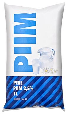 Piim 2,5%, 1l