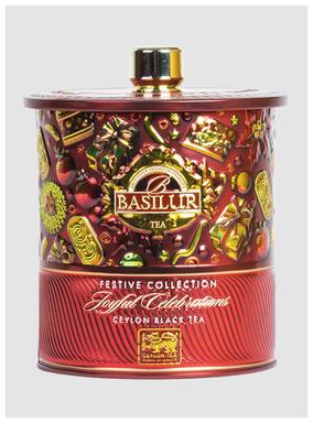 Basilur Must tee Joyful Celebrations 75g metallpurgis